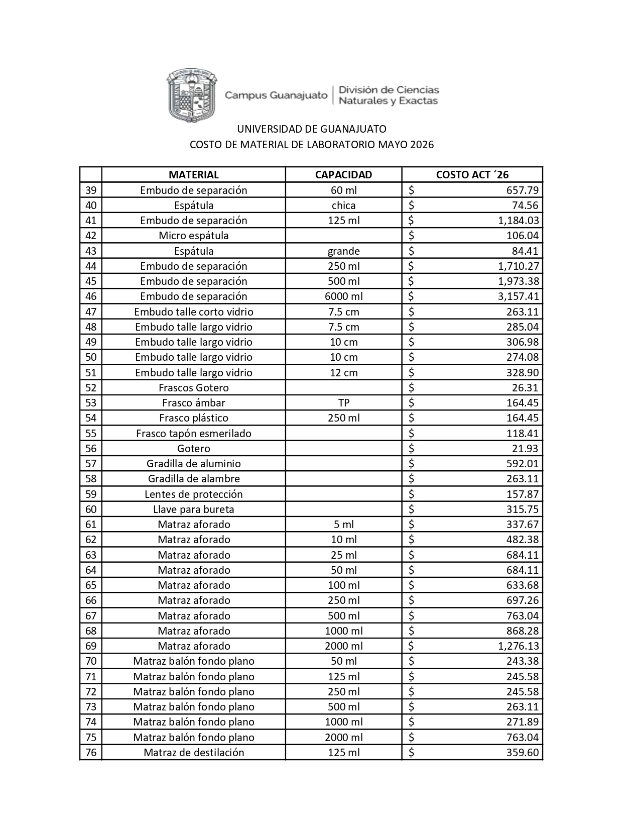 MATERIAL LAB ACT 26 2