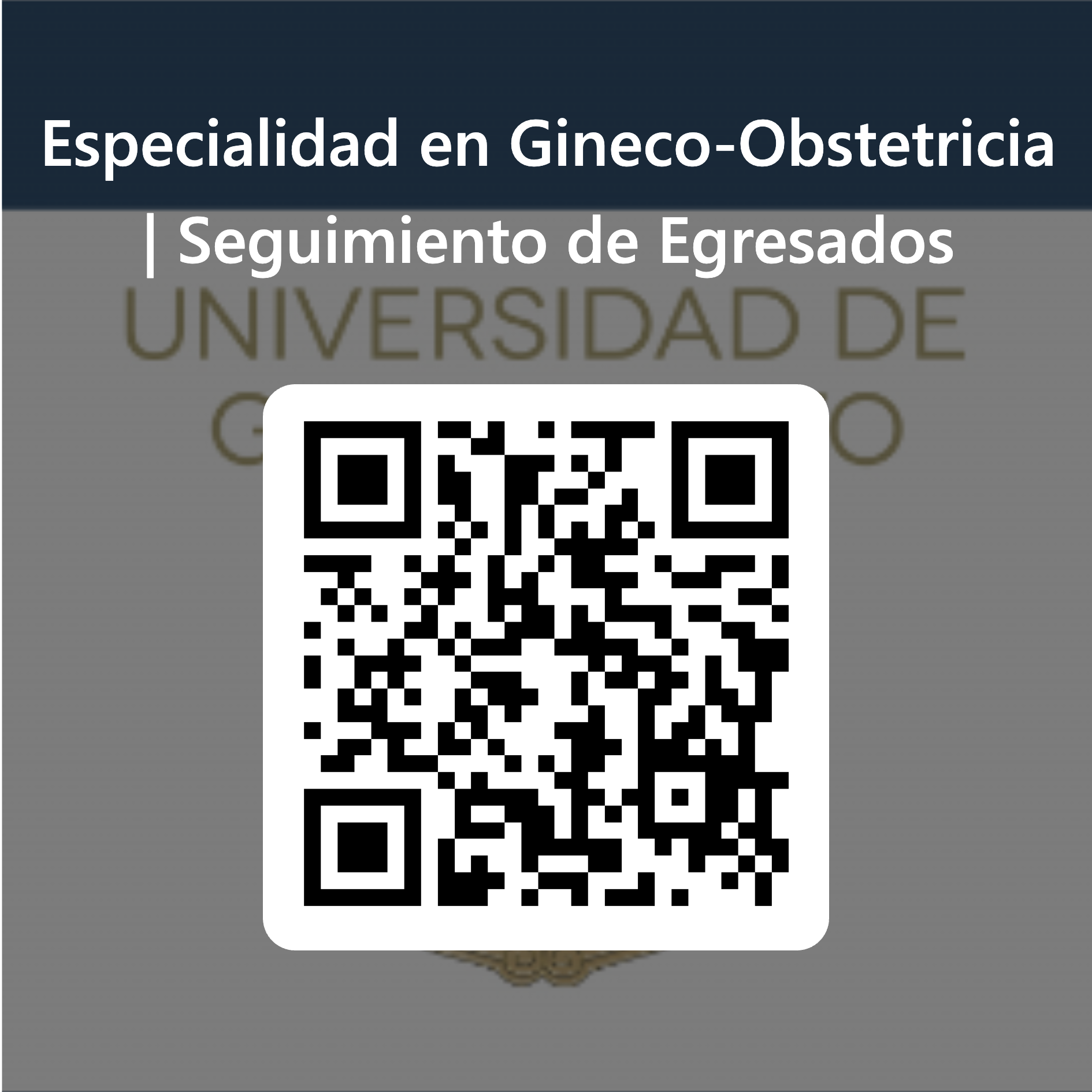 14 Cdigo QR para Especialidad en Gineco Obstetricia Seguimiento de Egresados
