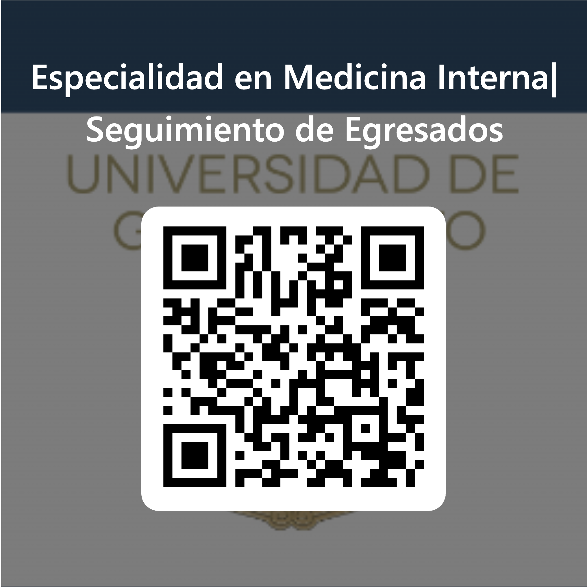 23 Cdigo QR para Especialidad en Medicina Interna Seguimiento de Egresados