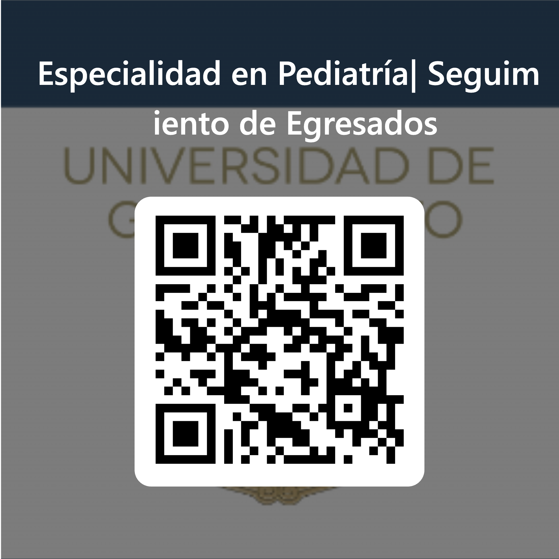 35 Cdigo QR para Especialidad en Pediatra Seguimiento de Egresados