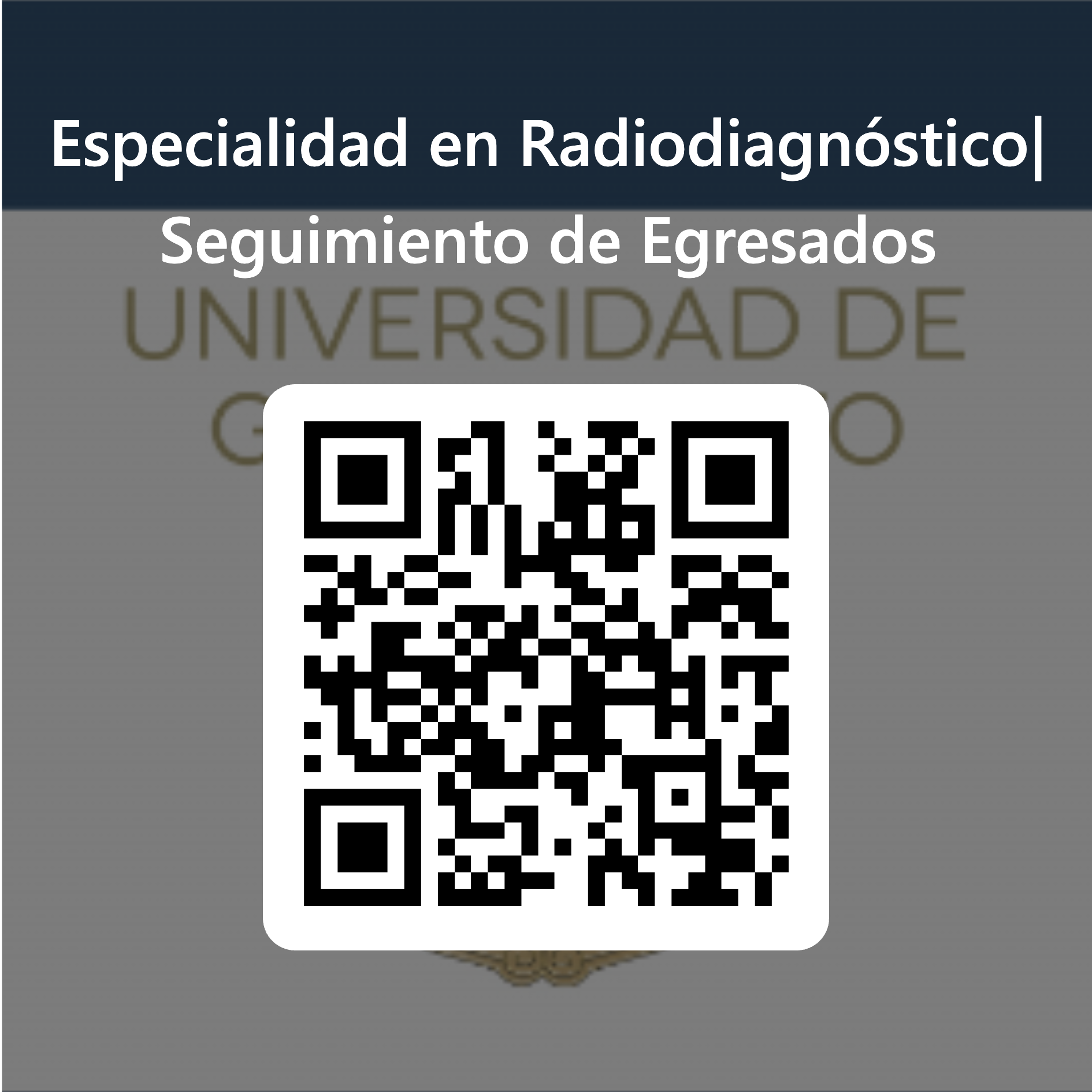 37 Cdigo QR para Especialidad en Radiodiagnstico Seguimiento de Egresados