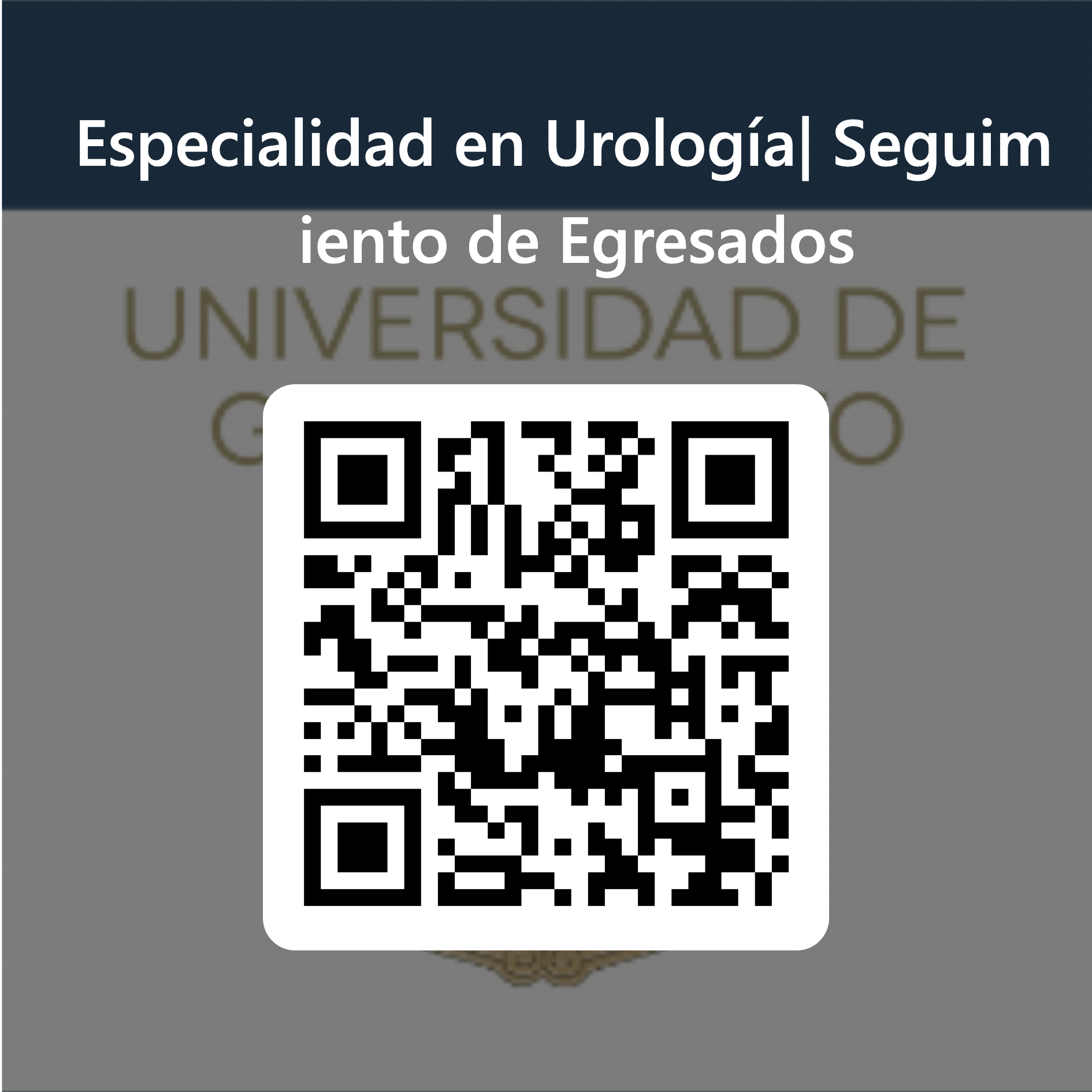 38 Cdigo QR para Especialidad en Urologa Seguimiento de Egresados