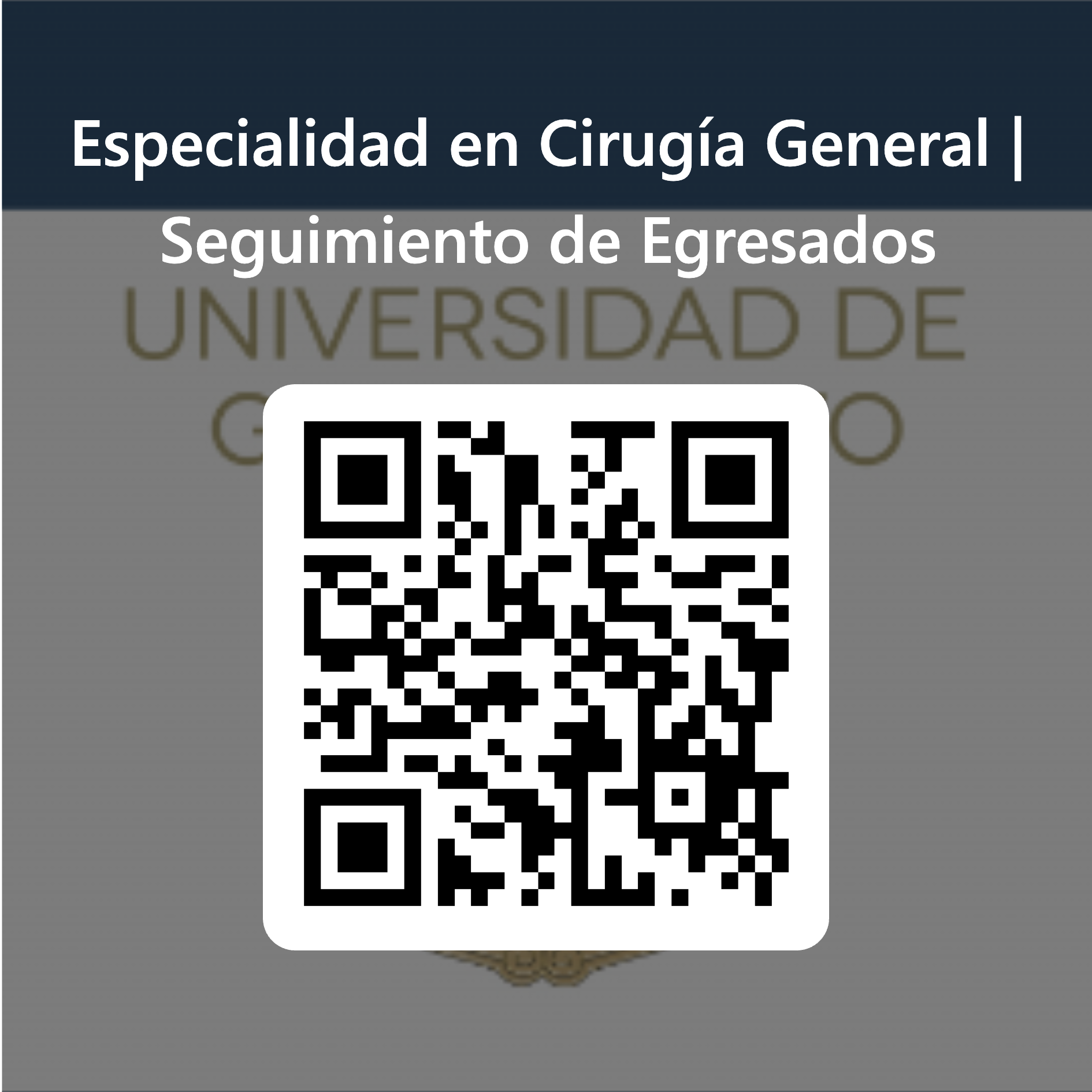 8 Cdigo QR para Especialidad en Ciruga General Seguimiento de Egresados