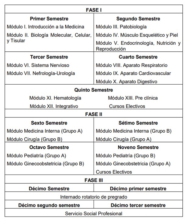 mapa curricular 1990