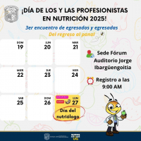 Día de las y los profesionistas en nutrición 2025