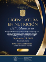 30° Aniversario Licenciatura en Nutrición