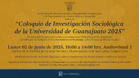 Coloquio de investigación Sociológica de la Universidad de Guanajuato 2025