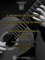 Concierto de guitarra, la naturaleza no es muda