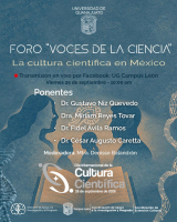 Foro Voces de la Ciencia - La cultura científica en México