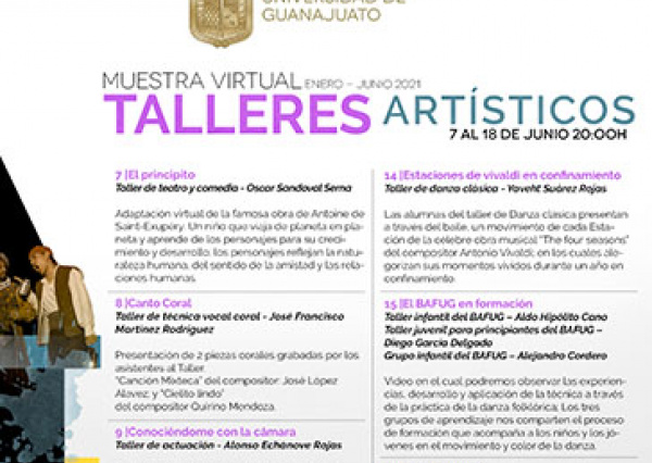 La UG dará una muestra del trabajo realizado en sus talleres artísticos 