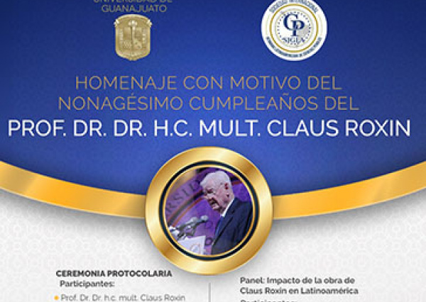 Homenajea comunidad jurídica internacional al profesor Claus Roxin