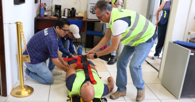 Campus Guanajuato realiza simulacro de explosión en el marco del 19-S