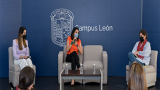 Conversan sobre diversos feminismos dentro de la agenda universitaria 8M en el Campus León de la UG