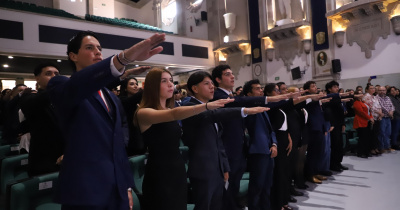 Toman protesta 25 Mesas Directivas de la sociedad estudiantil de la Universidad de Guanajuato