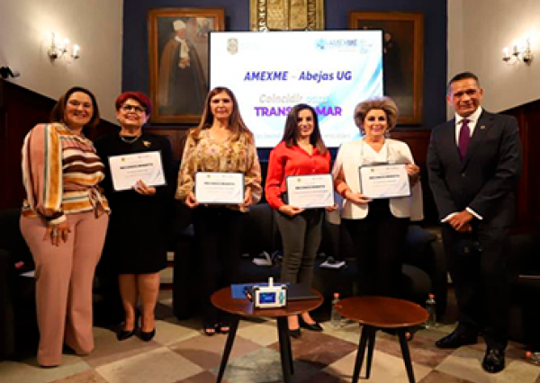 Se escuchan las voces de mujeres empresarias en encuentro AMEXME – ABEJAS UG 