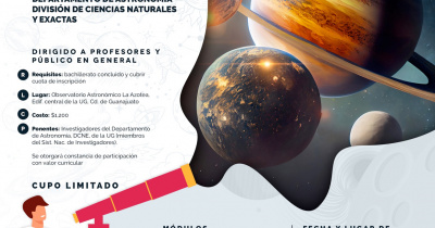 UG abre inscripciones al Curso de Astronomía, dirigido al público en general