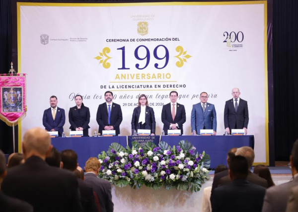 “El Derecho no existe para enaltecer al poder, sino para someterlo a razones”: conmemora UG 199 años de la Licenciatura en Derecho