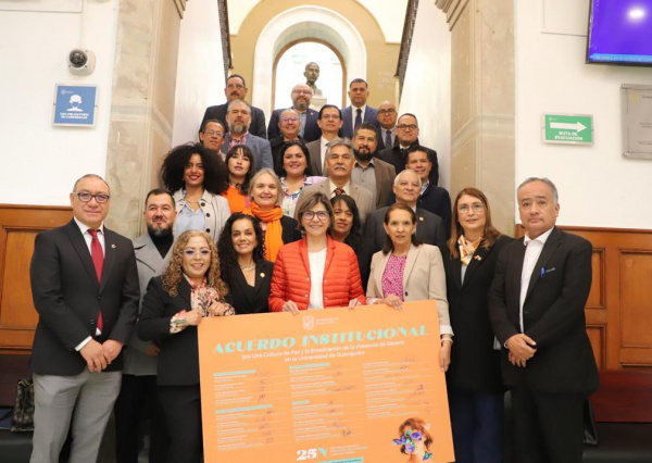 Autoridades universitarias suscriben un Acuerdo institucional por una cultura de paz y la erradicación de la violencia de género en la Universidad de Guanajuato