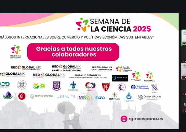 Estudiantes y docentes del CNMS participan en la semana de la Ciencia de la Red Global México, Capítulo España 2025
