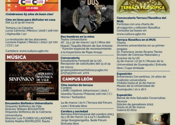 Sé parte de las diversas expresiones artísticas y académicas UG