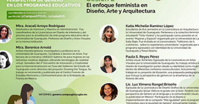 El enfoque feminista en Diseño, Arte y Arquitectura, tema de seminario permanente de la UG