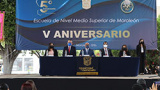 Celebran el 5º Aniversario de la Escuela de Nivel Medio Superior de Moroleón 