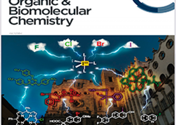 Seleccionan trabajo de grupo académico UG como portada de la revista Organic & Biomolecular Chemistry 