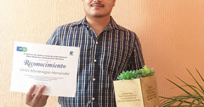Premian trabajo a favor del medio ambiente de egresado UG