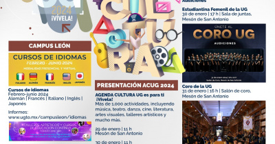 ¡Lista la programación de la agenda cultural UG 2024! 