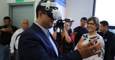 Rectora General UG y Gobernador del estado inauguran el centro de emprendimiento LADECIT 