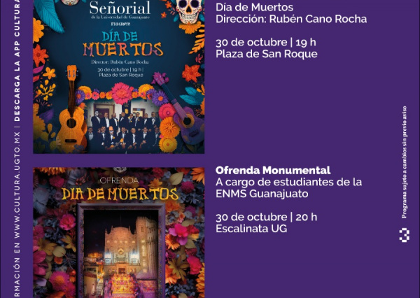 Llega el festival “Día de Muertos UG, Tradición con vida” con diferentes actividades culturales y artísticas