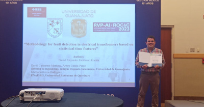 Alumno UG Daniel Zambrano participa en congreso internacional con estudio para detectar fallas en transformadores eléctricos 