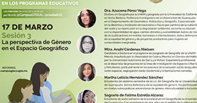 La perspectiva de género en el espacio geográfico fue motivo de análisis en la UG 