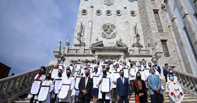 Firman convenio UG y Secretaría de Salud del estado 