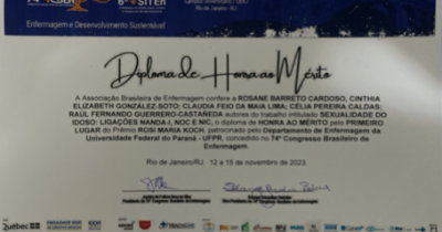 Otorga la Asociación Brasileña de Enfermería premio a investigadora e investigador UG