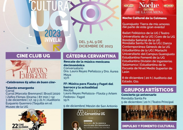 Se invita a conocer el talento artístico de la UG en “La Noche Cultural de La Colmena”