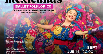 Llega Ballet Folklórico de la Universidad de Guanajuato al Teatro del Bicentenario