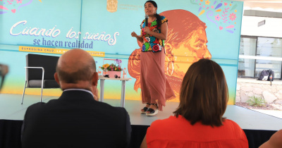 Desde Univerciudad UG Silao, Eufrosina Cruz compartió los sueños y logros de “la Niña de la Montaña” 