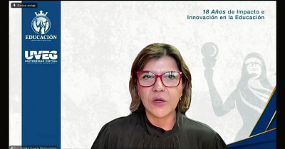 Rectora General de la UG participa en panel sobre educación virtual