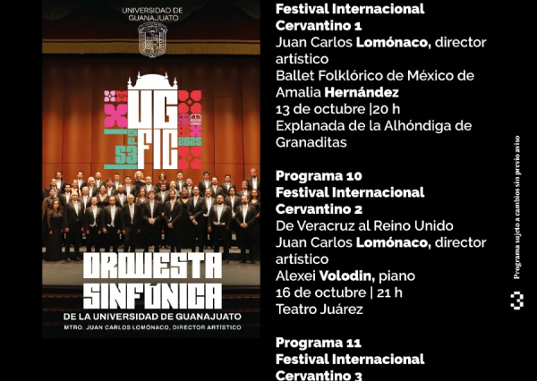 UG vibra al ritmo del Cervantino con música, teatro, cine y más