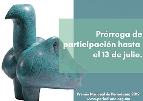 Amplían plazo para participar en el Premio Nacional de Periodismo 2019