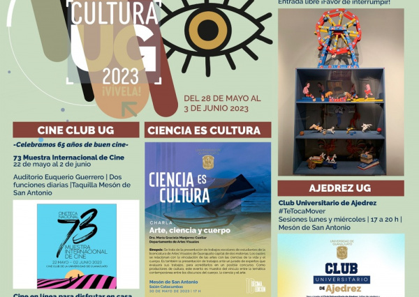 Se invita a disfrutar de charlas, exposiciones, cine y música dentro de la agenda cultural UG 
