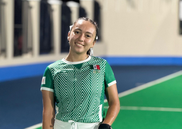 María Fernanda Santoyo Rodríguez, estudiante de la UG, triunfa con la Selección Nacional Mexicana de Hockey sobre pasto