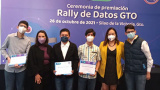 Estudiantes UG primeros lugares en primer Rally de Datos Abiertos GTO 