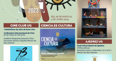 Se invita a disfrutar de charlas, exposiciones, cine y música dentro de la agenda cultural UG 