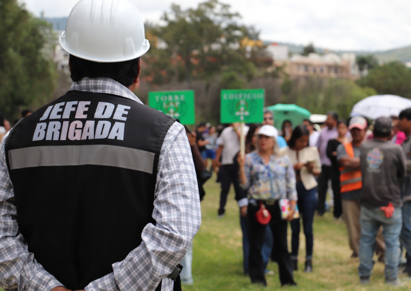 Participa la comunidad del Campus Guanajuato UG en Simulacro Nacional de Protección Civil