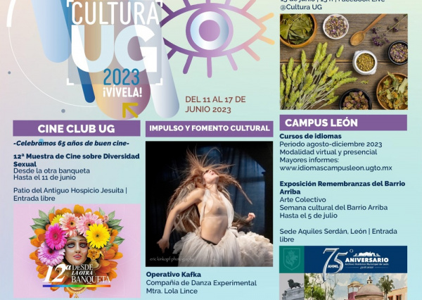 Conoce y sé participe de la Agenda Cultura UG 