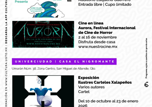 UG ofrece un mes lleno de arte y conciertos