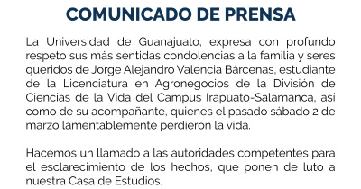 COMUNICADO DE PRENSA