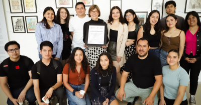 Estudiantes de Arquitectura exponen sus acuarelas en el Congreso del Estado de Guanajuato 